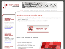 Tablet Screenshot of inforarios.pt